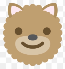 Free Emoji dog face smile PNG with Transparent Background - Sisters Sign