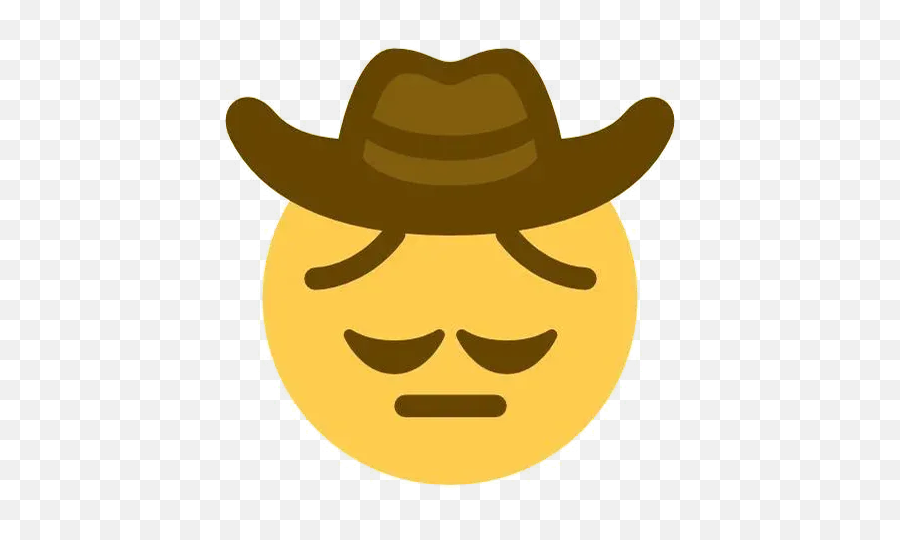 Emoji Mashup Whatsapp Stickers - Stickers Cloud Sad Cowboy Emoji Discord,Cowboy Hat Emoji