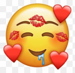 smile emoji emojiiphone Sticker by renameduser3360 - Heart Eyes Cowboy Emoji
