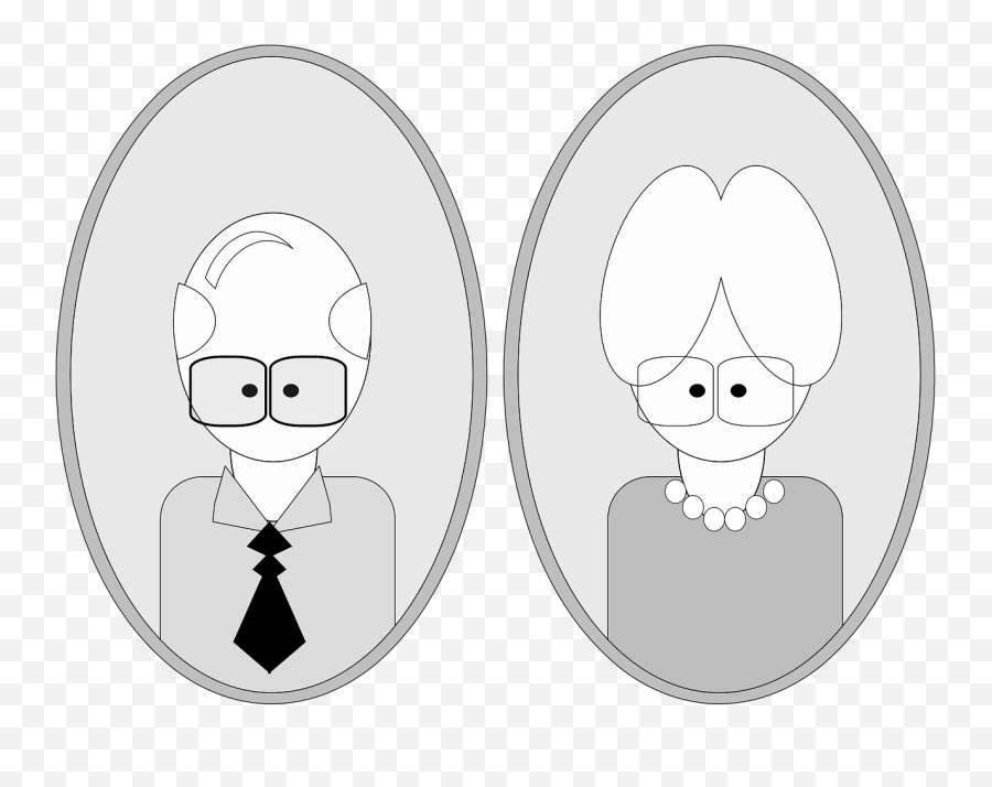 Grandma And Grandpa - Grandpa Clip Art Emoji,Grandpa Heart Grandma Emoji