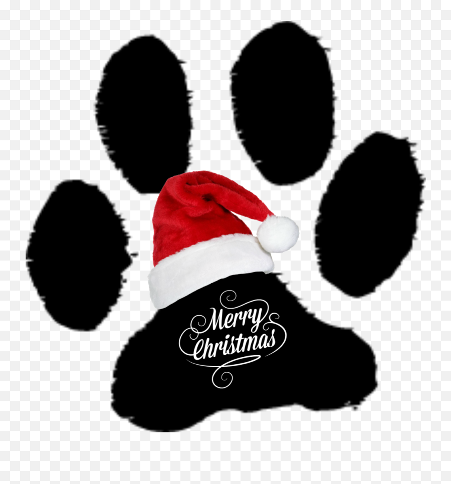 From The Dogs Paw - Merry Christmas Dog Clipart Emoji,Christmas Emoticons