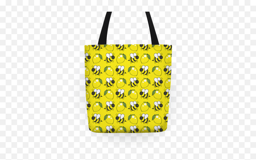 Lemon And Bee Tote Bag - Tote Bag Emoji,Throwing Shade Emoji