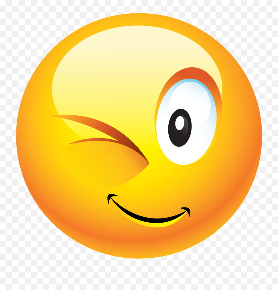 Emoticon Smiley Wink Clip Art - Smiley Dp For Whatsapp Emoji,Emoji Wink