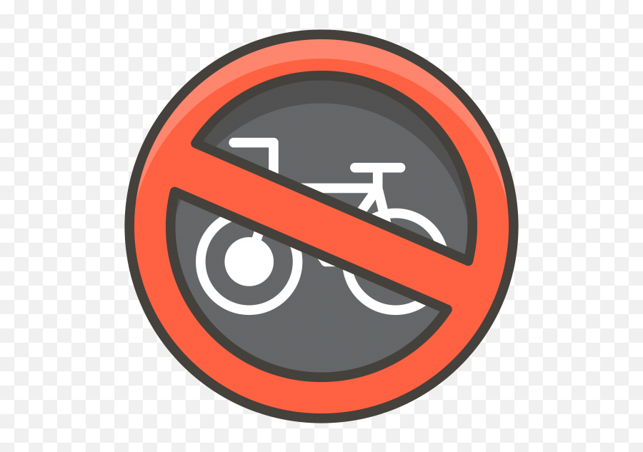 No Bicycles Emoji - Circle,See No Evil Emoji