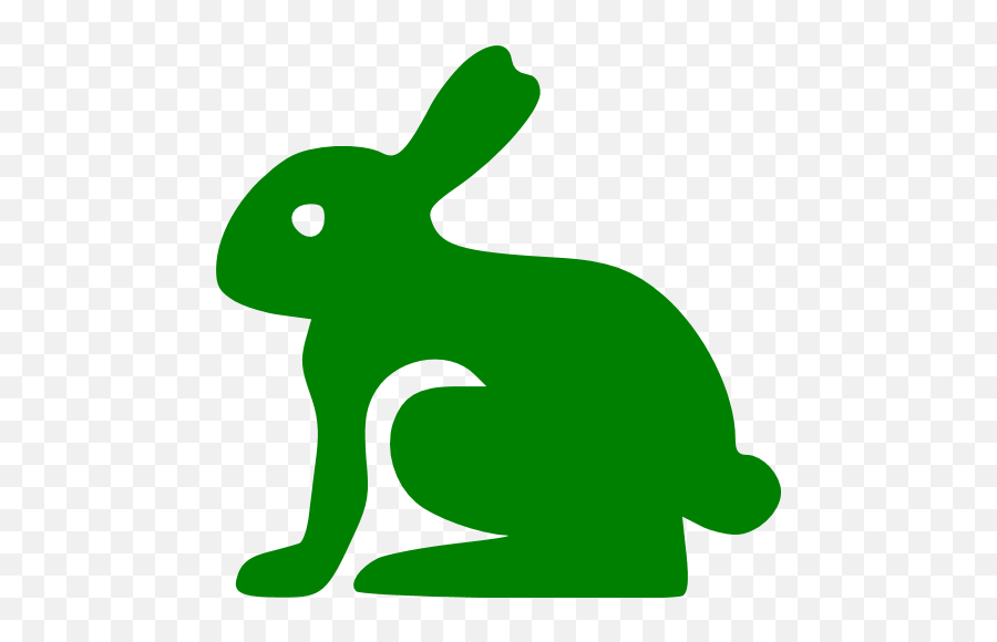 Green Easter Rabbit Icon - Green Rabbit Icon Emoji,Easter Bunny Emoticon