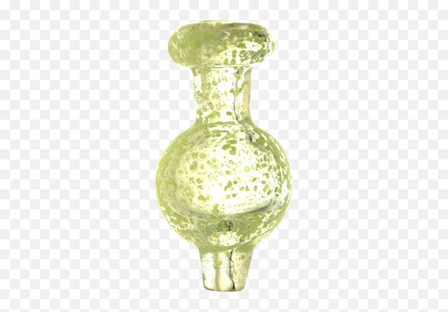 Glow In The Dark Speckled Ball Carb Cap - Vase Emoji,Vase Bomb Emoji