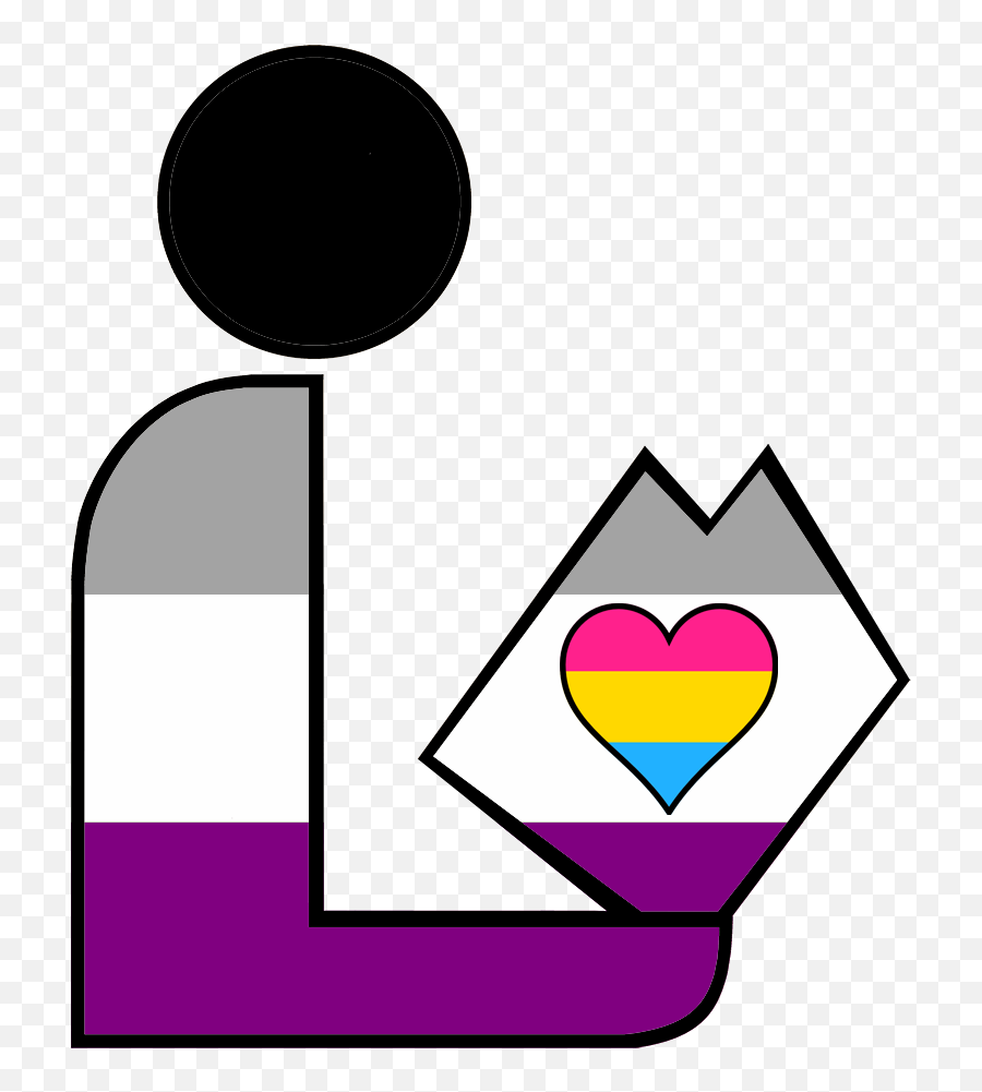 Asexual Panromantic Library Logo 2 - Asexuel Biromantic Emoji,Whats The Emoji Variety 2