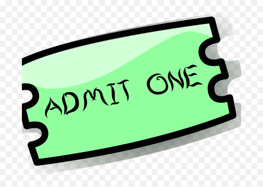 Ticket Cartoon Clip Art - Ticket Clipart Emoji,Funk Emoji