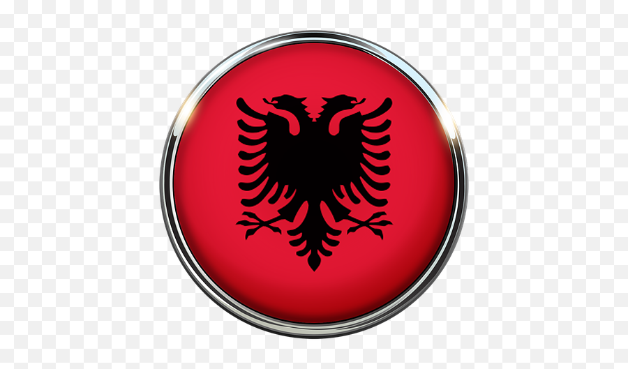 Albania Flag Circle Free - Albanian Flag Emoji,Albanian Eagle Emoji
