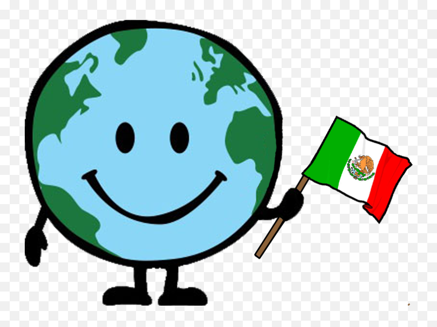 Unit8 - Happy Earth Day Cartoon Emoji,Mexican Flag Emoticon