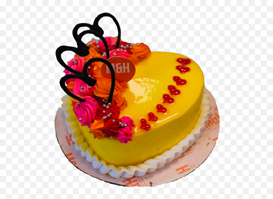 Valentines Day Cake - Pineapple Cake Heart Shape Emoji,Emoji Cakes