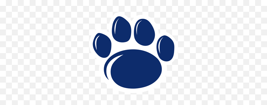 Penn State Football Clipart - Transparent Penn State Paw Print Logo Emoji,Penn State Emoji