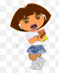 Dora Latina Trendy Hotcheetos - Cartoon Emoji,Latina Emoji