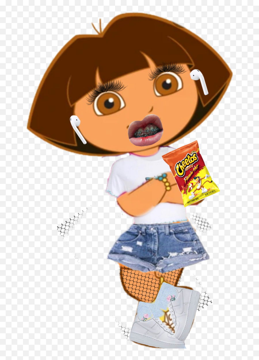 Dora Latina Trendy Hotcheetos - Cartoon Emoji,Latina Emoji