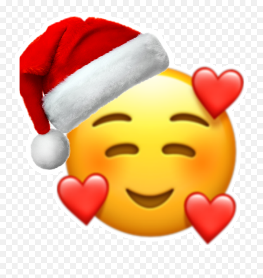 Merrychristmas - Sticker By Neyachima Smiling Face With Hearts Emoji,Merry Christmas Emoticon