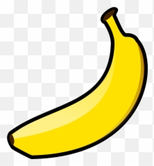 Banana Yellow Fruit - Clipart Emoji