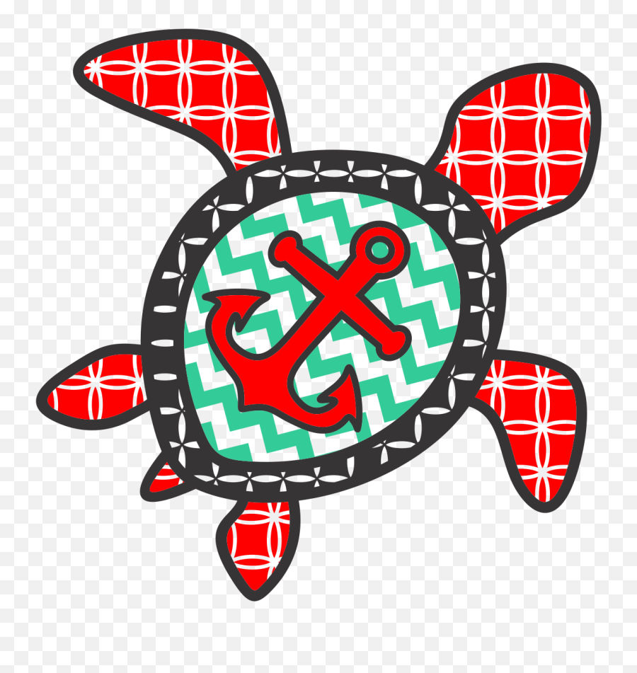 Turtle And Anchor Cuttable Designs - Sea Turtle And Anchor Emoji,Sea Turtle Emoji