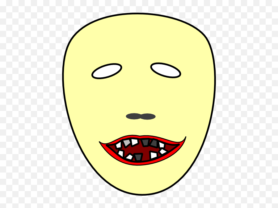 Scary Cartoon Faces - Clip Art Emoji,Scary Emoji Faces