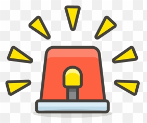 Police Car Light Emoji Clipart - Police Car Light Clipart,Emoji Light