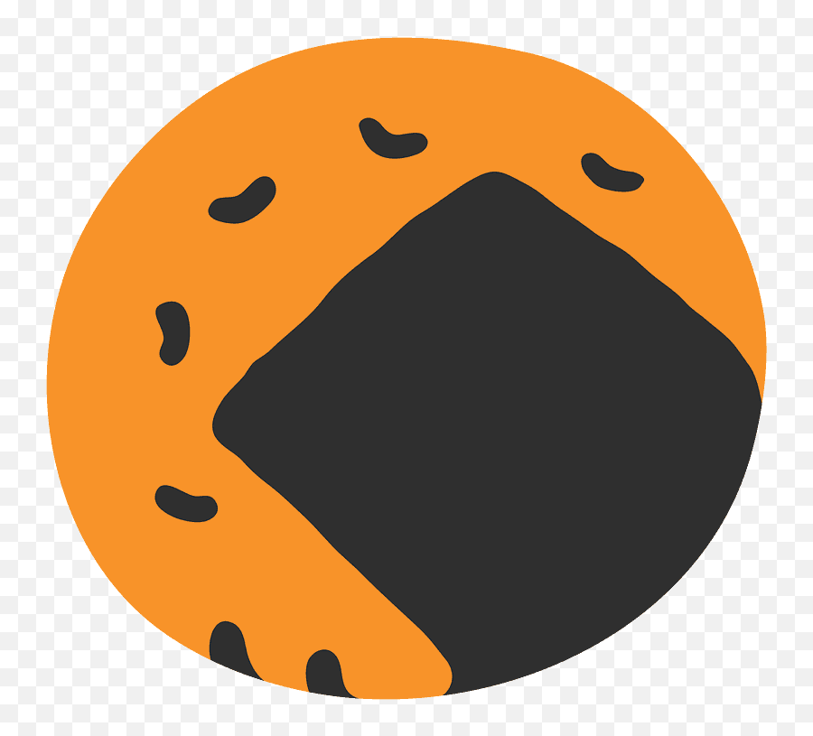 Rice Cracker Emoji Clipart - Rice Cracker Emoji,Rice Emoji