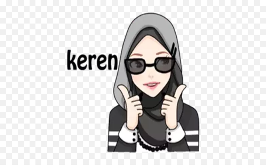 Hijab Sticker 2 - Stickers For Whatsapp Emoji,Hijab Emoji