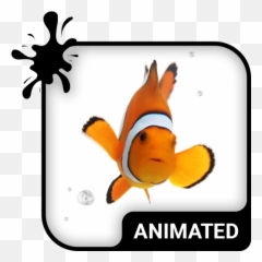Clown Fish Animated Keyboard Android Wave - Goldfish Emoji