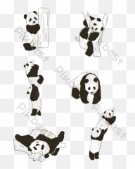 Panda Pattern Templates Free Psd U0026 Png Vector Download - Fictional Character Emoji,Beagle Emoji