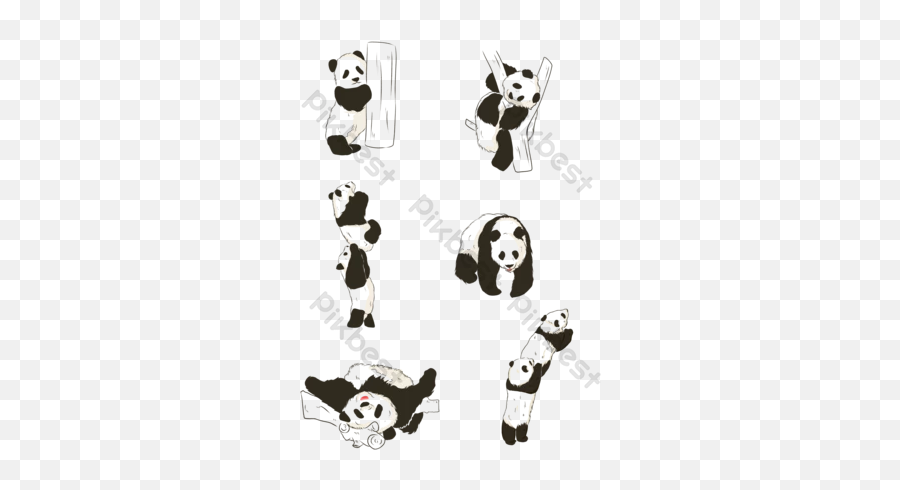 Panda Pattern Templates Free Psd U0026 Png Vector Download - Fictional Character Emoji,Beagle Emoji