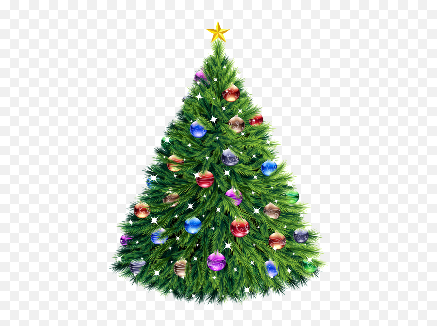 Transparent Christmas Tree Clipart - Real Christmas Tree Png Emoji,Christmas Emoticons