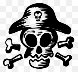 Transparent Bones Pirate Skull Transparent Png Clipart - Transparent Pirate Skull Png Emoji,Pirate Flag Emoji