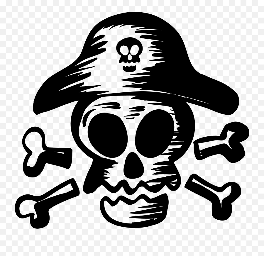 Transparent Bones Pirate Skull Transparent Png Clipart - Transparent Pirate Skull Png Emoji,Pirate Flag Emoji