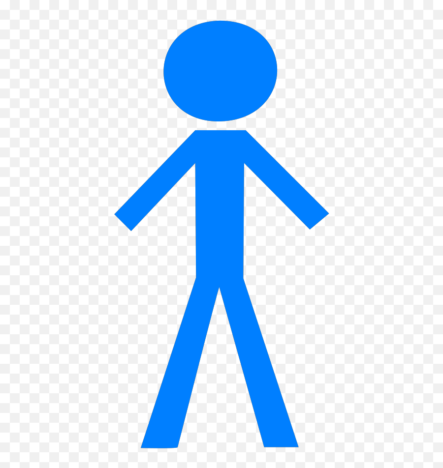 Stick Figure Png Svg Clip Art For Web - Blue Stick Figure Png Emoji,Emoji Stick Man