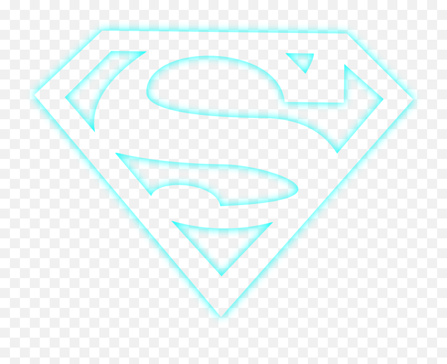 Neon Pngbyet Superman Logo Sticker By Alteregoss - Fictional Character Emoji,Is There A Superman Emoji