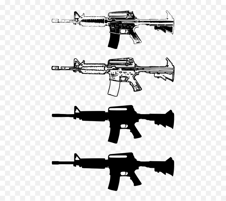 Guns Military Weapon - Clipart M4 Emoji,Gun And Star Emoji
