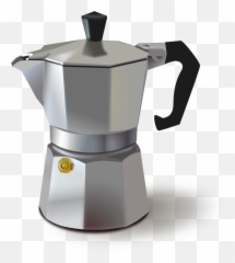 Percolator Metallic Pot Old - Italian Coffee Maker Emoji