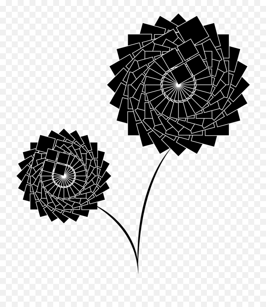 White Sunflower Tattoo Designs - Illustration Emoji,Black Flower Emoji