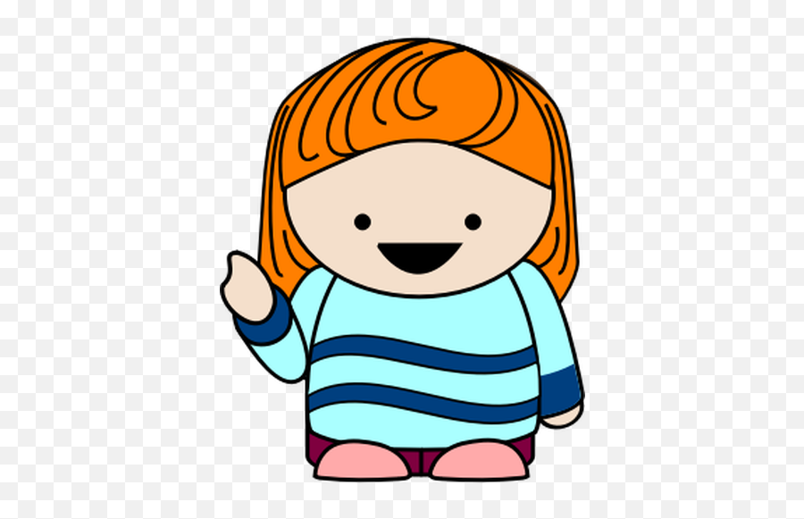 Ginger Cartoon Girl - Girl Red Head Clipart Emoji,Blonde Hair Emoji