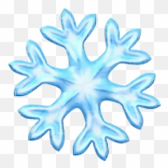 Download Snowflake Emoji Ios - Transparent Background Snowflake Emoji,Blue Emoji Png