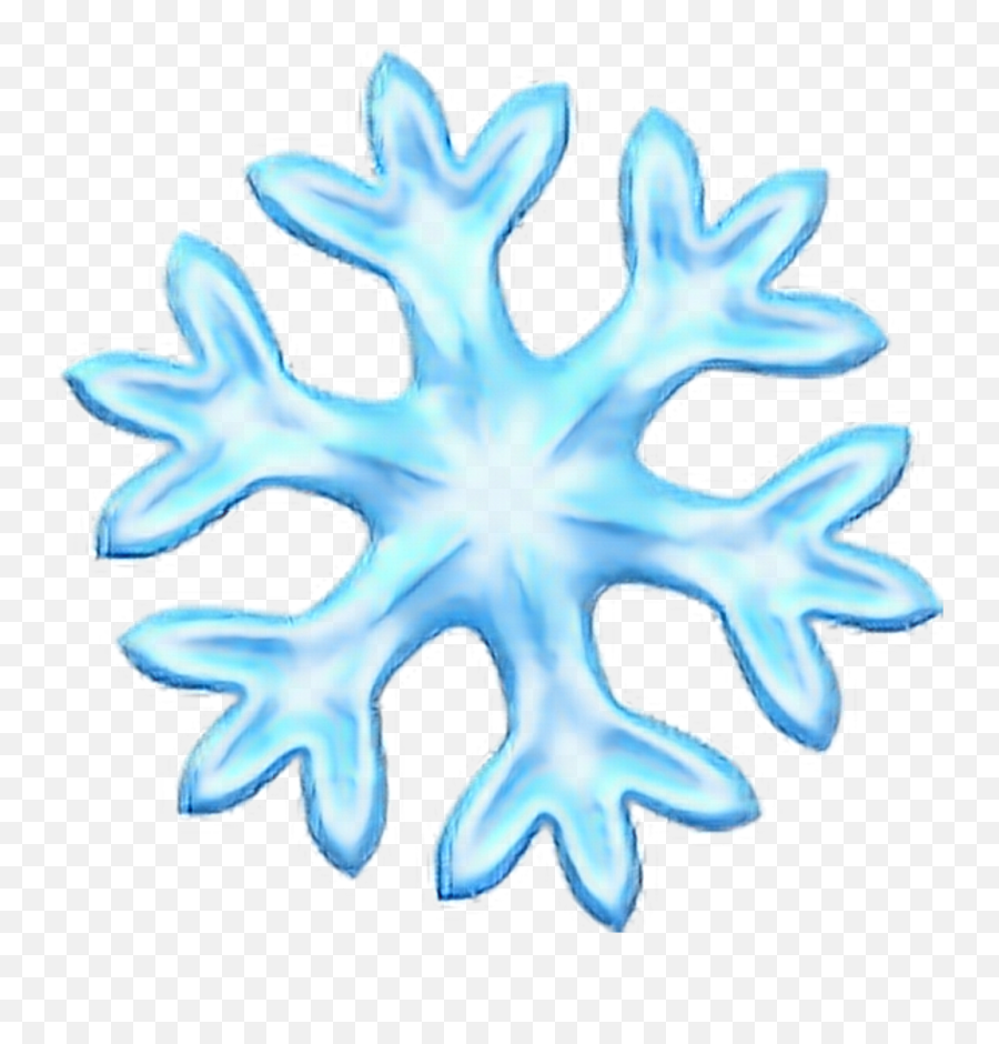 Download Snowflake Emoji Ios - Transparent Background Snowflake Emoji,Blue Emoji Png