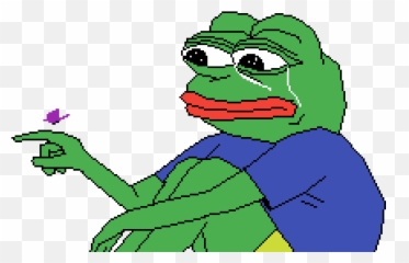 Download Sad Pepe - Transparent Background Emoji