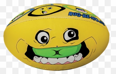 Picture Of Fun Rug Be Moji Rugby Ball - Cartoon Emoji,Bemoji