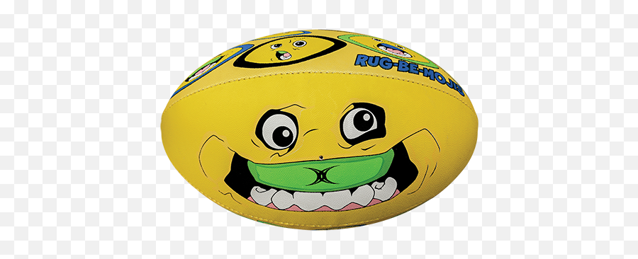 Picture Of Fun Rug Be Moji Rugby Ball - Cartoon Emoji,Bemoji