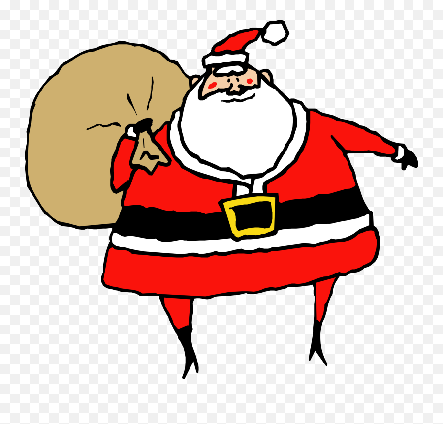 Santa Clip Art Free Clipart Images - Santa Claus Gif Png Emoji,Santa Sleigh Emoji
