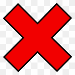 Red Mark Cross Crossed Wrong - Png Emoji