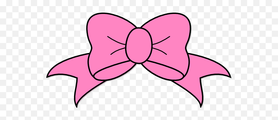 Pink Ribbon Clipart Free - Pink Hair Bow Clipart Emoji,Pink Ribbon Emoji