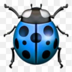 Ladybugemoji Ladybird Blue - Transparent Ladybug Emoji,Ladybug Emoji