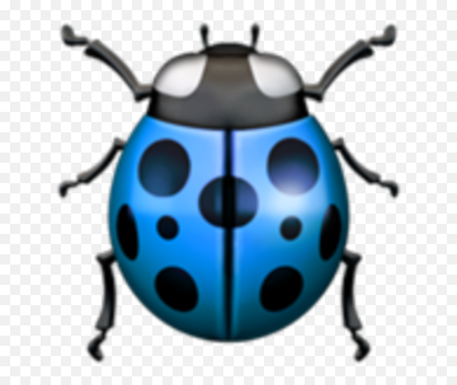 Ladybugemoji Ladybird Blue - Transparent Ladybug Emoji,Ladybug Emoji