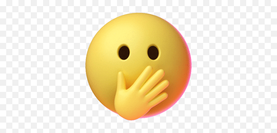 Pin - Hand On Mouth Emoji Gif,Bowling Emojis
