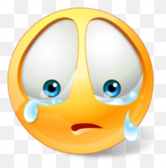 Crying Smiley Face Png Picture - Crying Sticker Emoji,Whining Emoji
