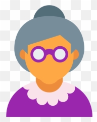 Old Icons Age Computer User Grandma - Old Lady Icon Emoji,Grandma Emoticon